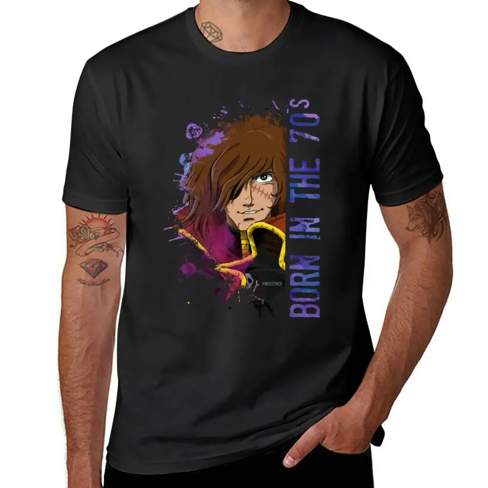 New Capitan HARLOCK - Albator - Born In The Seventies Classic T-Shirt man clothes sports fan t-shirts men clothing