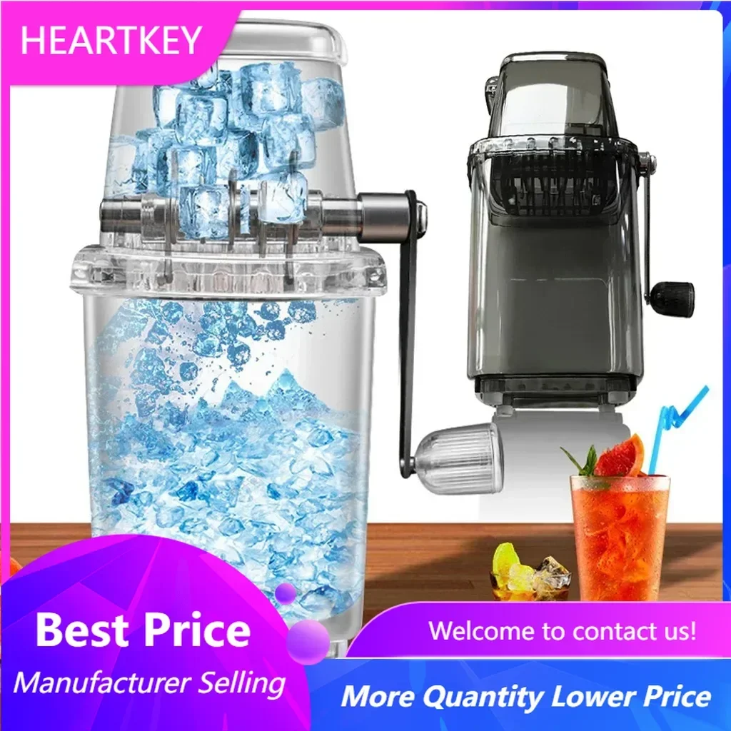 

Portable Manual Blender with Hand Crank, Shaver Ice Maker, Ice Crusher, Multi-function Household Chipper, Snow Cone Maker