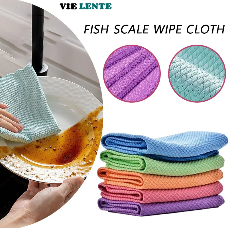 Paño de microfibra para lavar platos, toallas de limpieza multiusos, limpieza de ventanas de vidrio de coche, removedor de manchas de Taza, súper absorbente limpia cristal ventanas paños de cocina