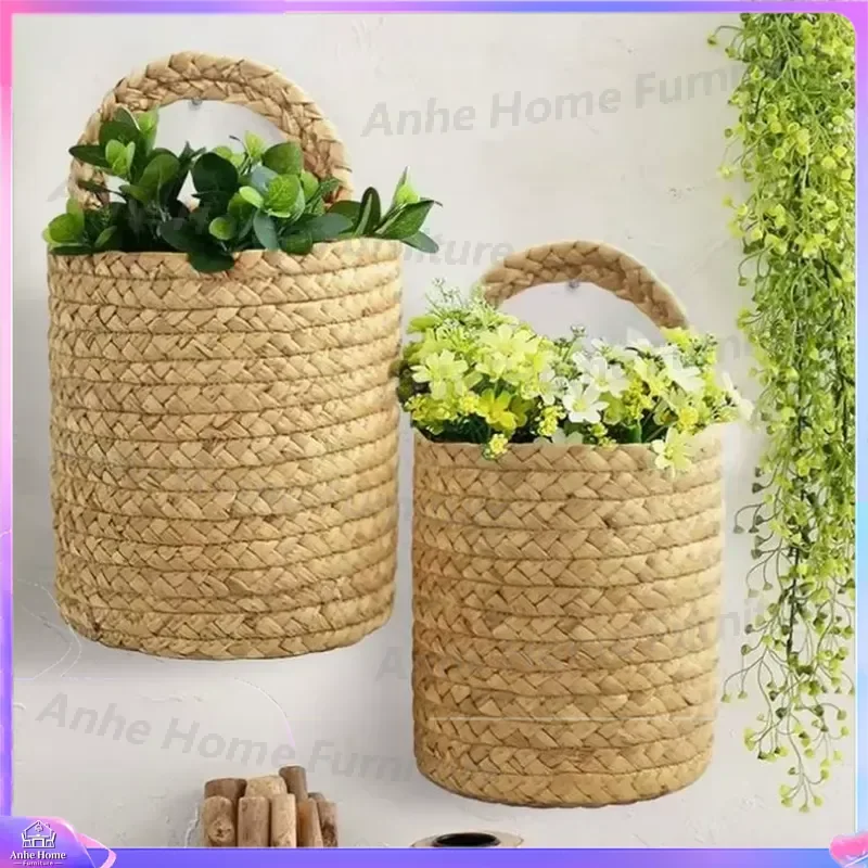 Boho Macrame Plant Hanger Cotton Rope Hanging Planter Basket Wall Decor Indoor Outdoor Flower Pot Holder Shelf Storage Rack