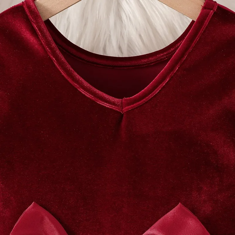 فستان بناتي للخريف والشتاء تنورة جديدة للأطفال ترتر