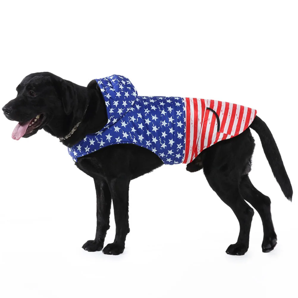 

Winter Dog Coat Polyester Costume Decorative Hoodie Reusable Comfortable Fashion Design Warm Clothes Large Dogs Accessories Pet