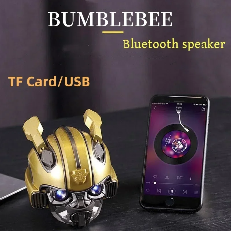 New Gift Bumblebee Bluetooth Speaker with FM Radio Support TF PC Phone Hot Sale Stereo Surround Subwoofer Music Player Boom Box