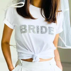 Bride Letter Wedding Bride To Be Matching Shirt Bridal Shower Hen Bachelorette Party Favor Wedding Decoration Bridesmaid Gift