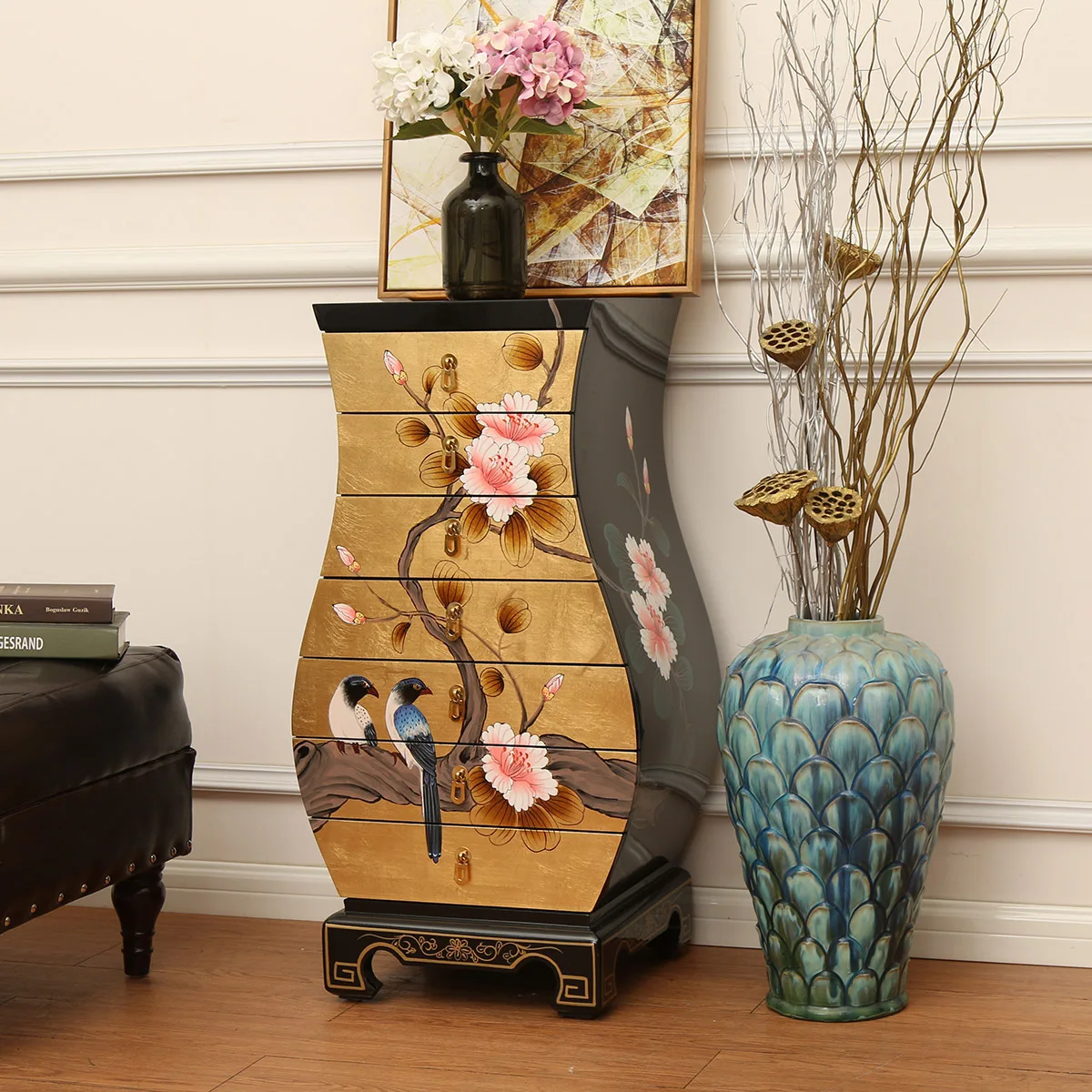 drawer, locker, decorative seven chest cabinet, living room, sofa side cabinet, bedroom, solid wood bedside table