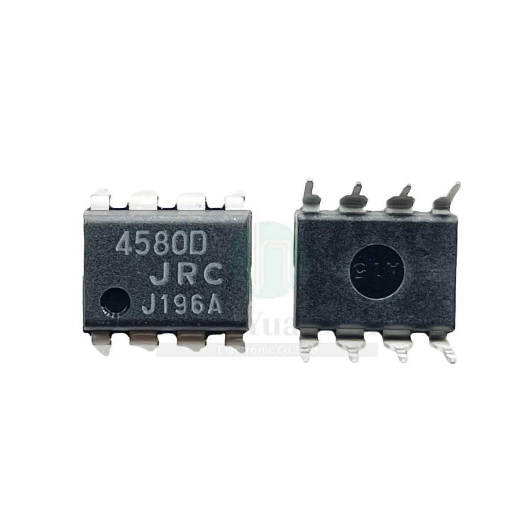 10pcs/ New original imported in-line JRC4580D dual operational amplifier chip NJM4580D DIP-8