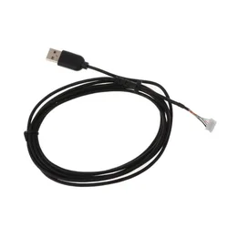 Replacement USB Mouse Cable Soft Lines Wire for Logitech G102 G203 GPRO Wired Mouse