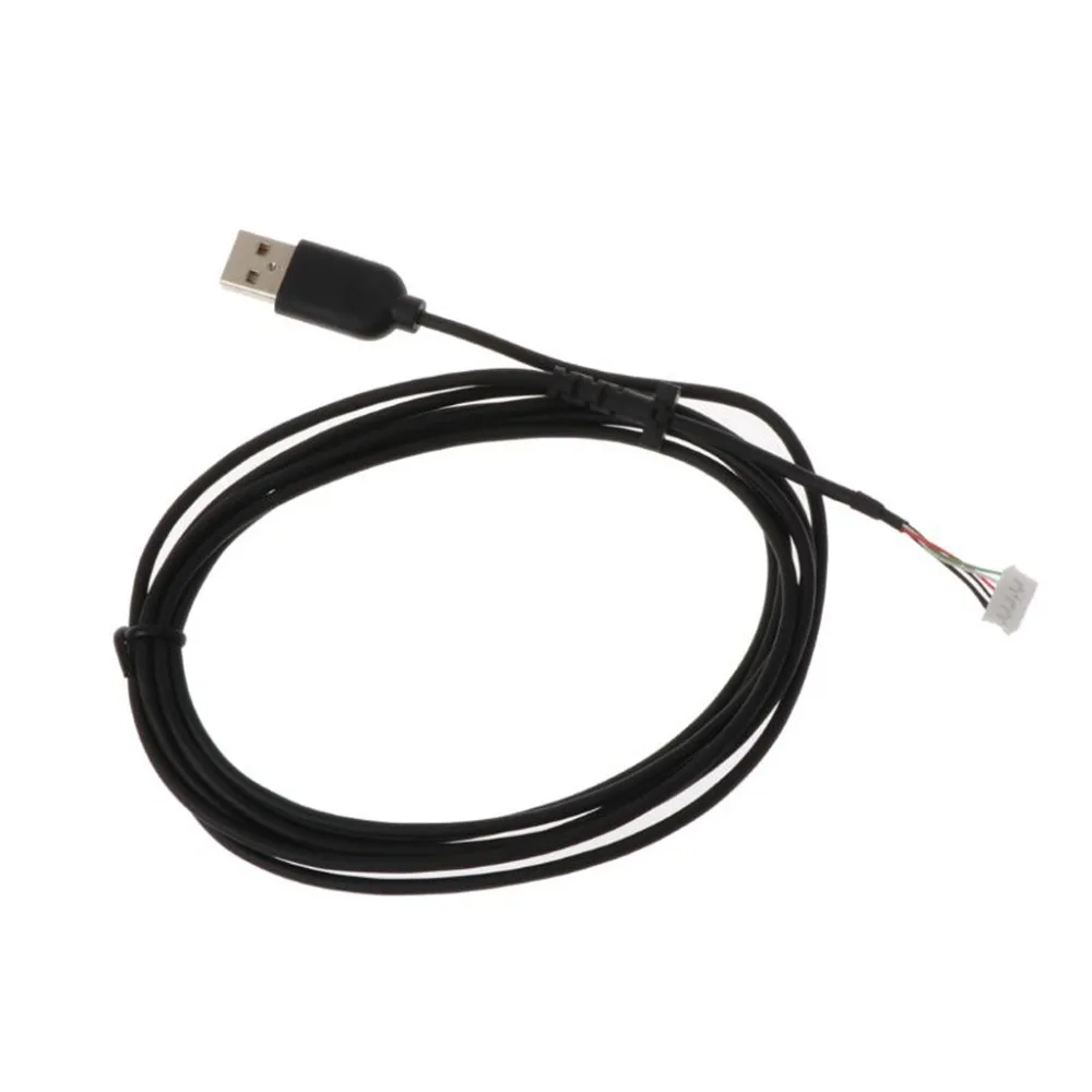 로지텍 G102 G203 GPRO 유선 마우스용 교체 USB 마우스 케이블, 소프트 라인 와이어 마우스 스케이트 스티커