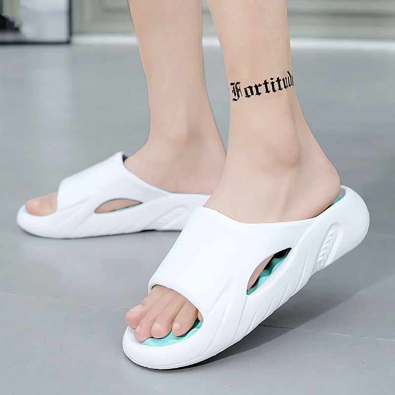 Männer Massage Hausschuhe Indoor Outdoor Sandalen Strand Freizeit schuhe bequeme weiche Rutschen Flip-Flops Herren Sandalen Größe 46 47 – Detail 14