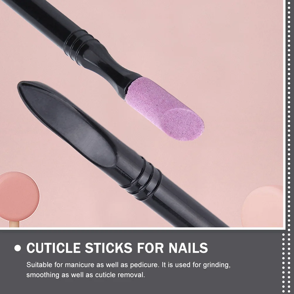 10 قطعة ملف الأظافر غرامة حصى الرملي أداة للأظافر كاذبة الطبيعية مزيل الجلد الميت مانيكير باديكير لوازم #2