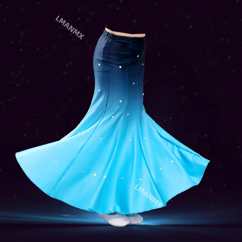 Jupe ethnique Dai pour enfants, spectacle de danse, pratique des jupes, examen d'arts martiaux, jupe de danse