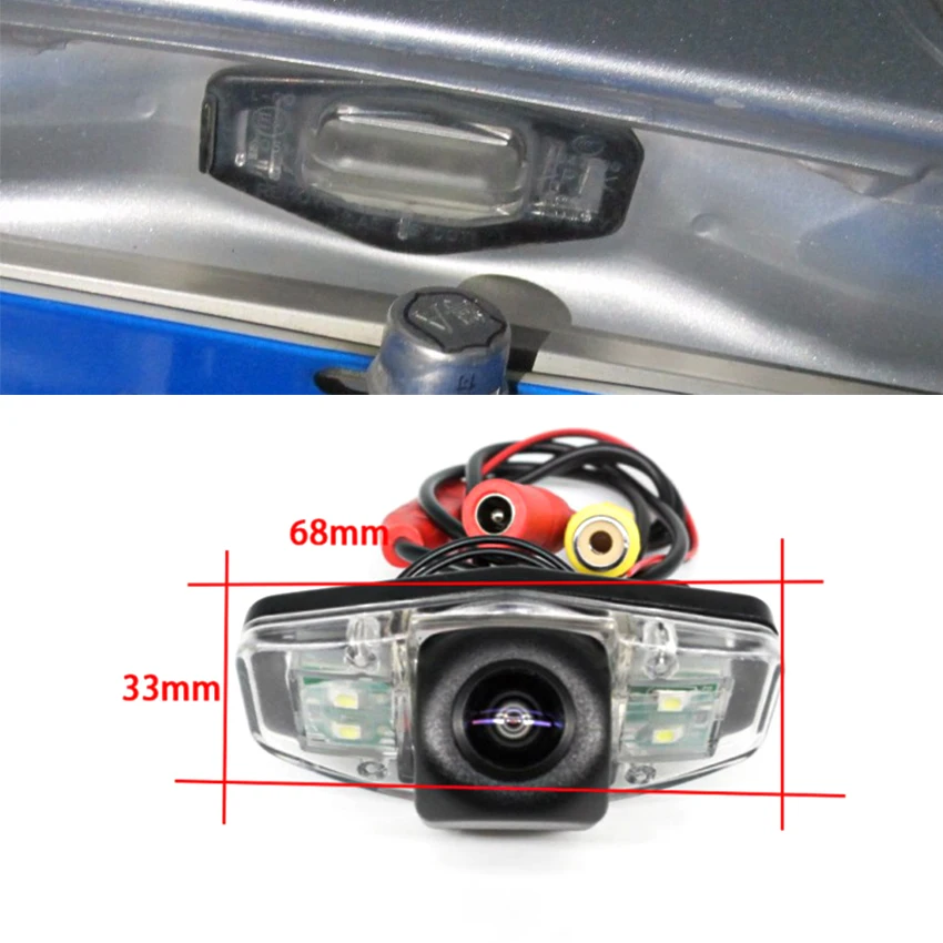 HD Fisheye Lens Starlight Car Rear View Backup Parking Camera For Honda Accord 2003~2012 Integra 2001 2002 2003 2004 2005 2006