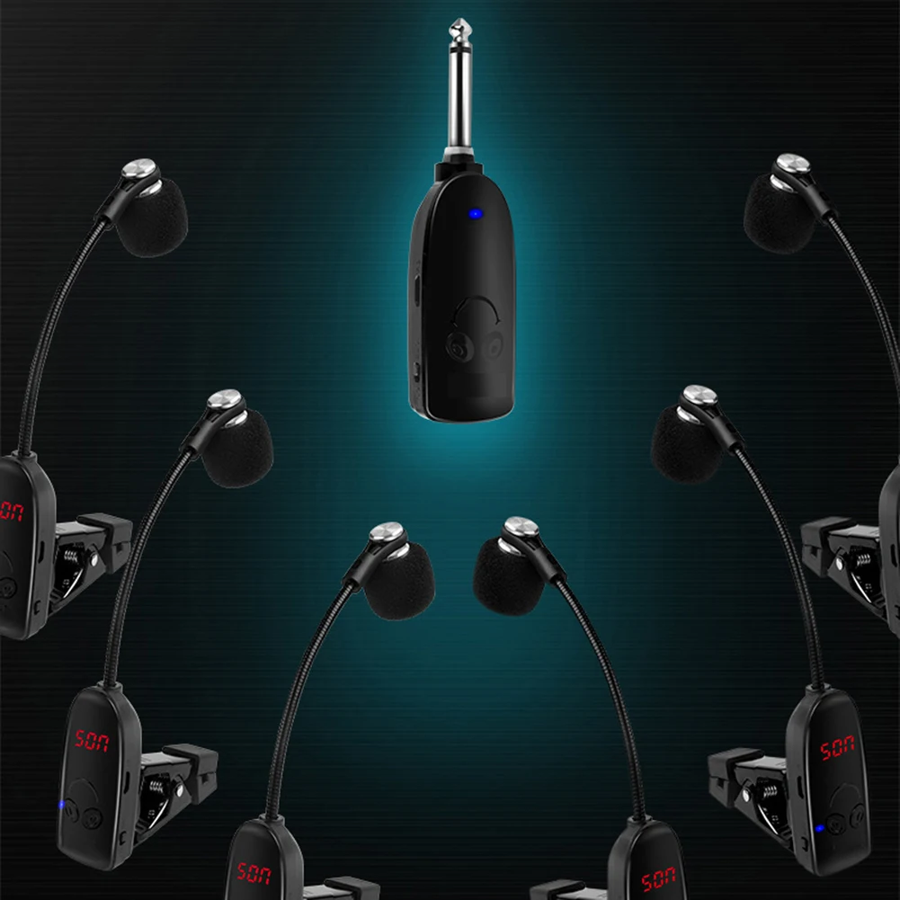

Professional Microphone System Instrument Microphone System Studio Recording High Toughness Hose Metal Anti Slip Clip