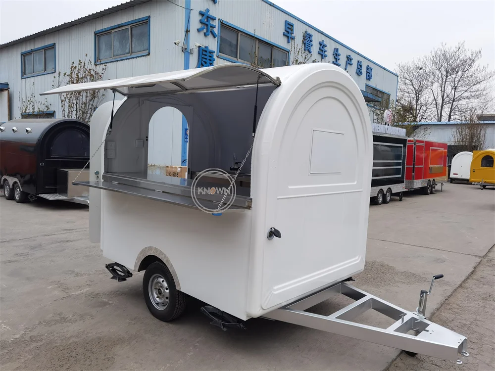 

Street Coffee Trailer Fast Food Truck Van Custom Fully Equipments Pizza Snack Kiosk Ice Cream Cart Concession Food Trailer