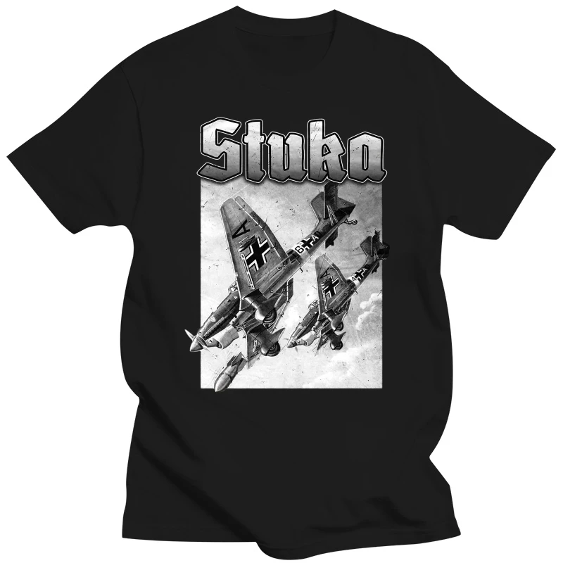 Stuka T-Shirt Flugzeug Legende Luft Jagdgeschwader BW Men'S T-Shirts Summer Style Fashion Swag Men T Shirts