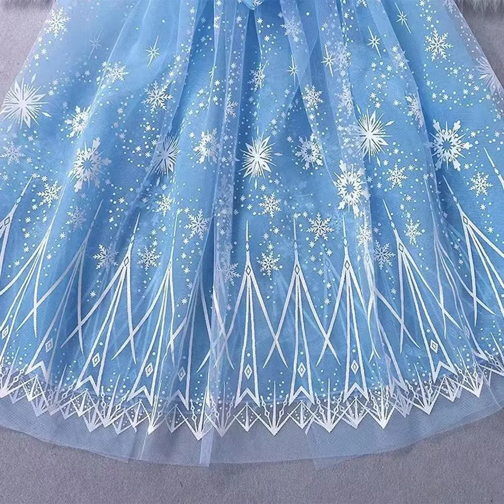 새로운 스팽글 소녀 공주 망토 귀엽고 달콤한 우아한 드레스 망토 코스프레 메쉬 어린이 의상 망토 공연 액세서리