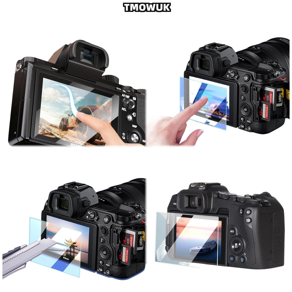 

​​For Nikon Z5 Z6 Z7 Z8 Z9 - Anti-Shatter Tempered Glass, 9H HD Camera Screen Protector With Privacy Filter​​