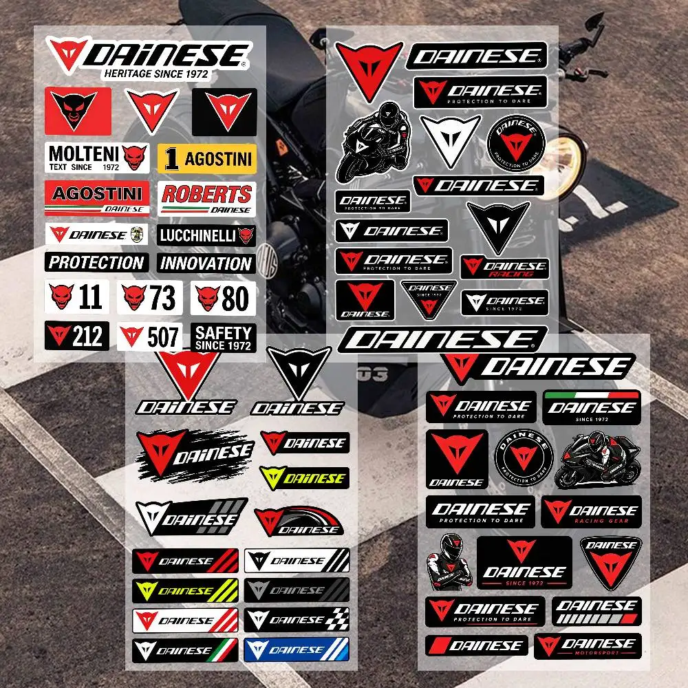 Motorcycle Racing Sport style Sticker Sharp Angular Triangle Shield Badge Decals for Helmet Fairing