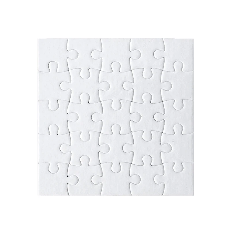 5 packs DIY Jigsaw Pieces Sublimation Blanks Custom Handmade Jigsaw for Heat Transfer Craft