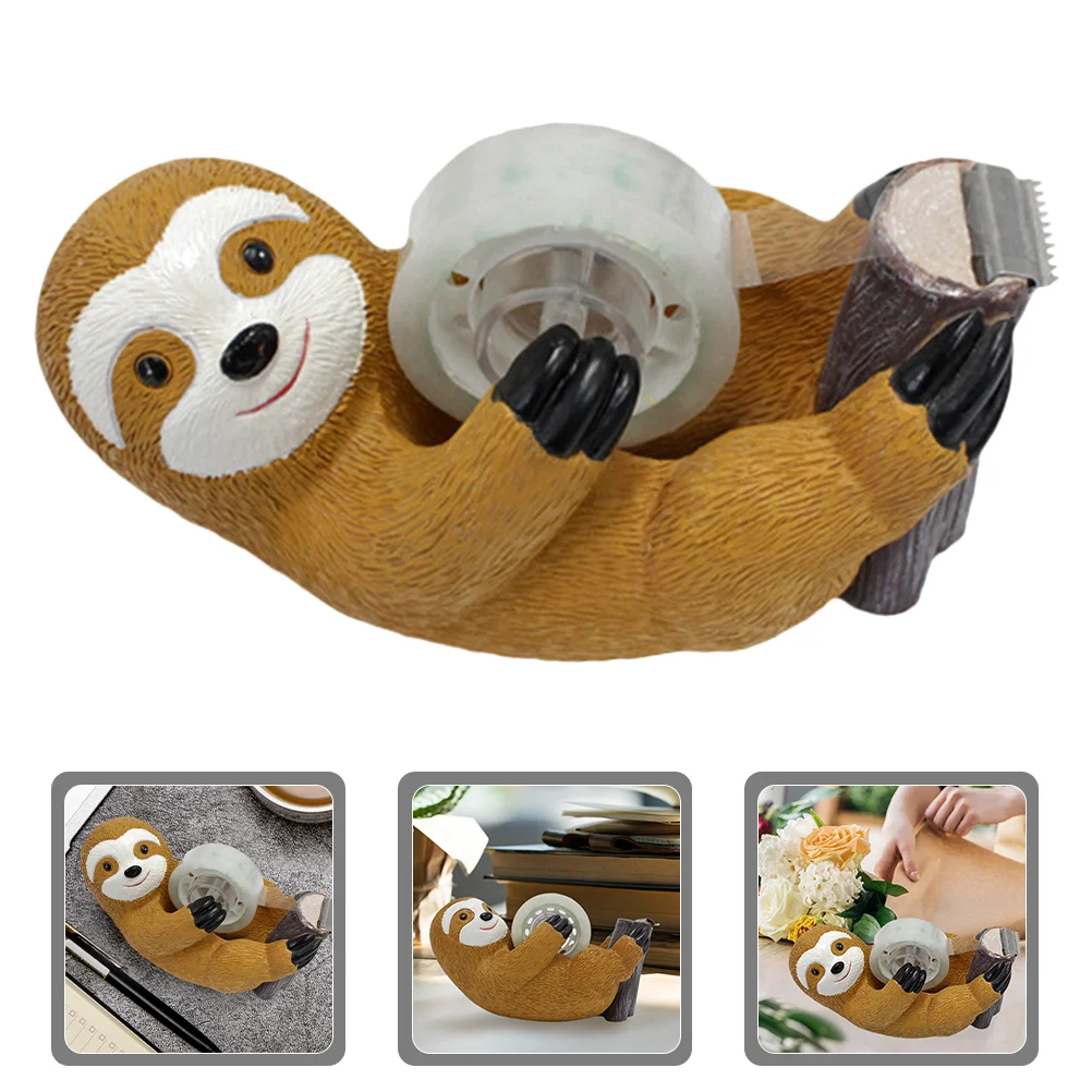 Cute Stationery Office Table Tape Dispenser Ornaments Desk Resin for Holder Desktop