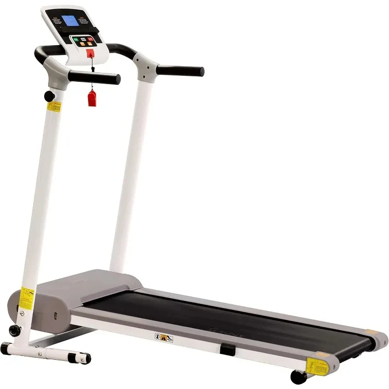 Compact Foldable Treadmill - Easy Assembly, Quiet Operation, LCD Performance Monitor, Device Holder - Running & Walking Exercise