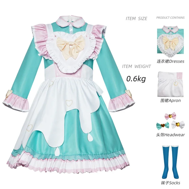 FC6Needy Girl Overdose KAngel Cosplay Needy Girl Overdose Ame Chan Cosplay Costume Lolita Maid Dress Party Costume Anime Ma@FC8!