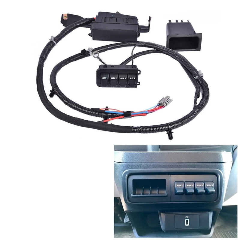 

Auxiliary Dash Upfitter Switch Kit For Ford F250 F350 2005-2007 5C3Z-14A303-AA 5C3Z14A303AA Parts Accessories