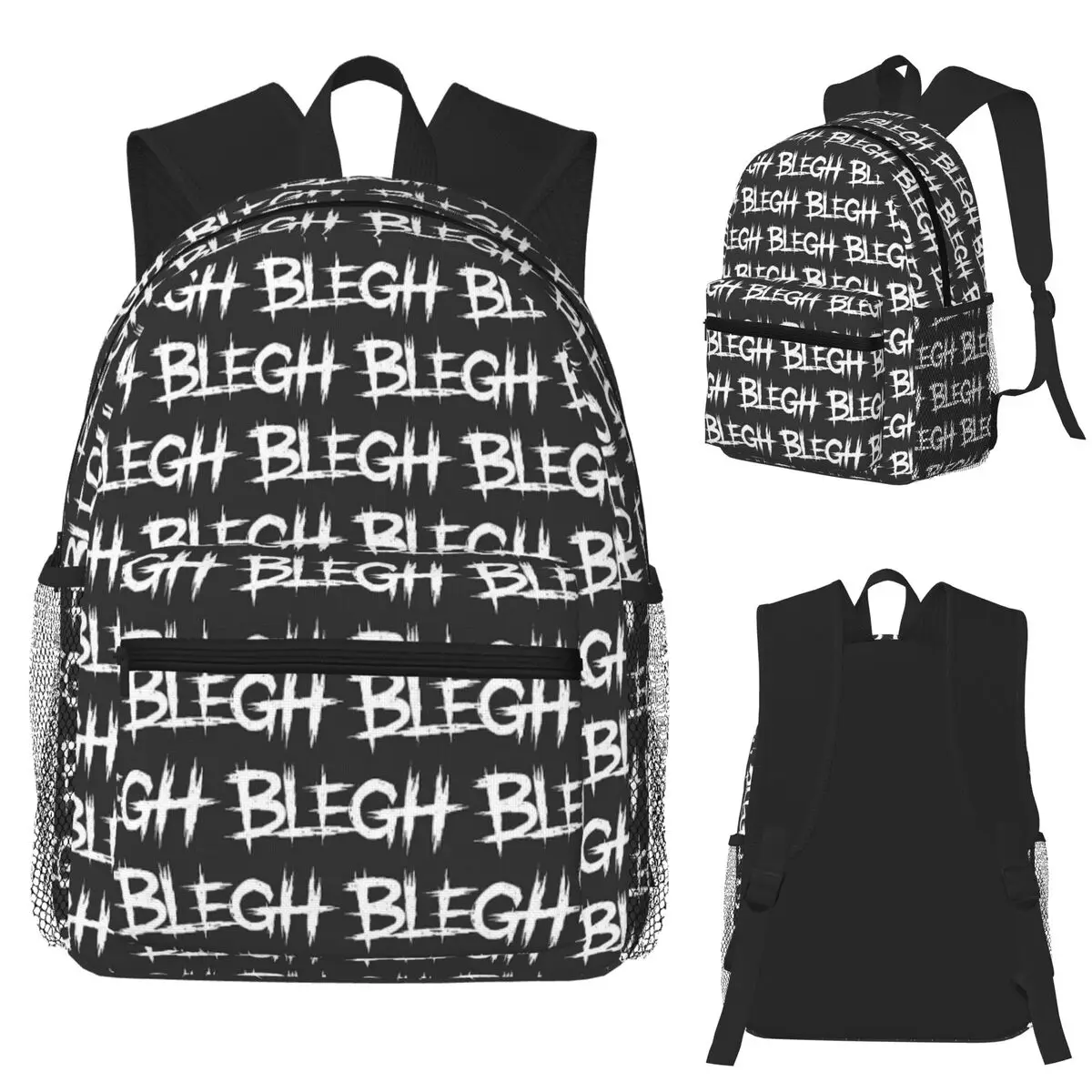 

Blegh Heavy Metalcore Deathcore Студенческий рюкзак Школьная сумка Походный дорожный рюкзак для мальчиков и девочек Книжная сумка Сумки на плечо