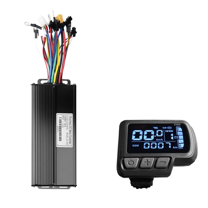 

TURE EN06 LCD Electric Bike Display Meter 35A 36V/48V/52V Sine Wave Controller Kit For Scooter E-Bike Modification