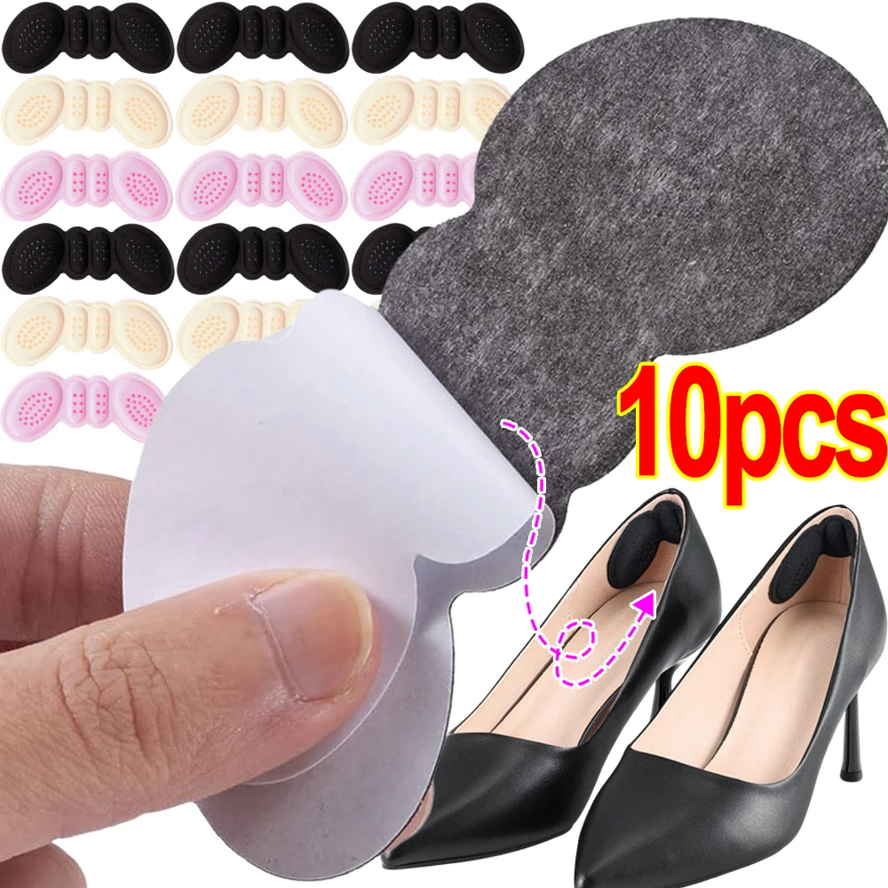 2/8pcs Heel Insoles for Sports Shoes High Heel Inserts Pain Relief Anti-wear Cushion Pad Adhesive Shoe Pads Sponge Insole Pad