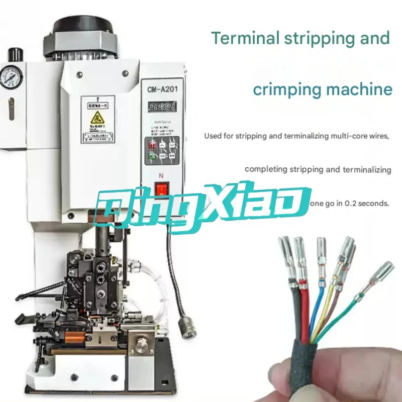 Fully Automatic Strip Crimp Terminal Machine Crimping Integrated Single Double Head Tinning Wire Pressing Ultra Silent Multi
