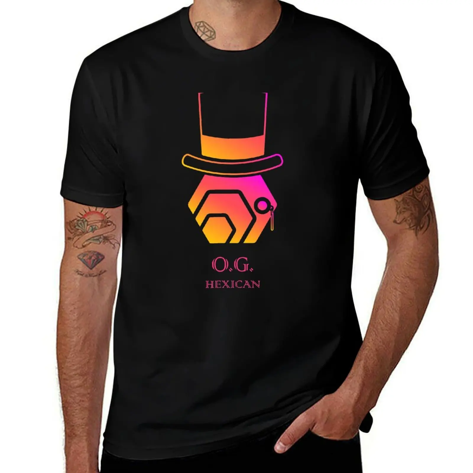 

shirts cotton Logo O.G. shirts Hexican T-Shirt man graphic for Crypto HEX man t t soft T-Shirt