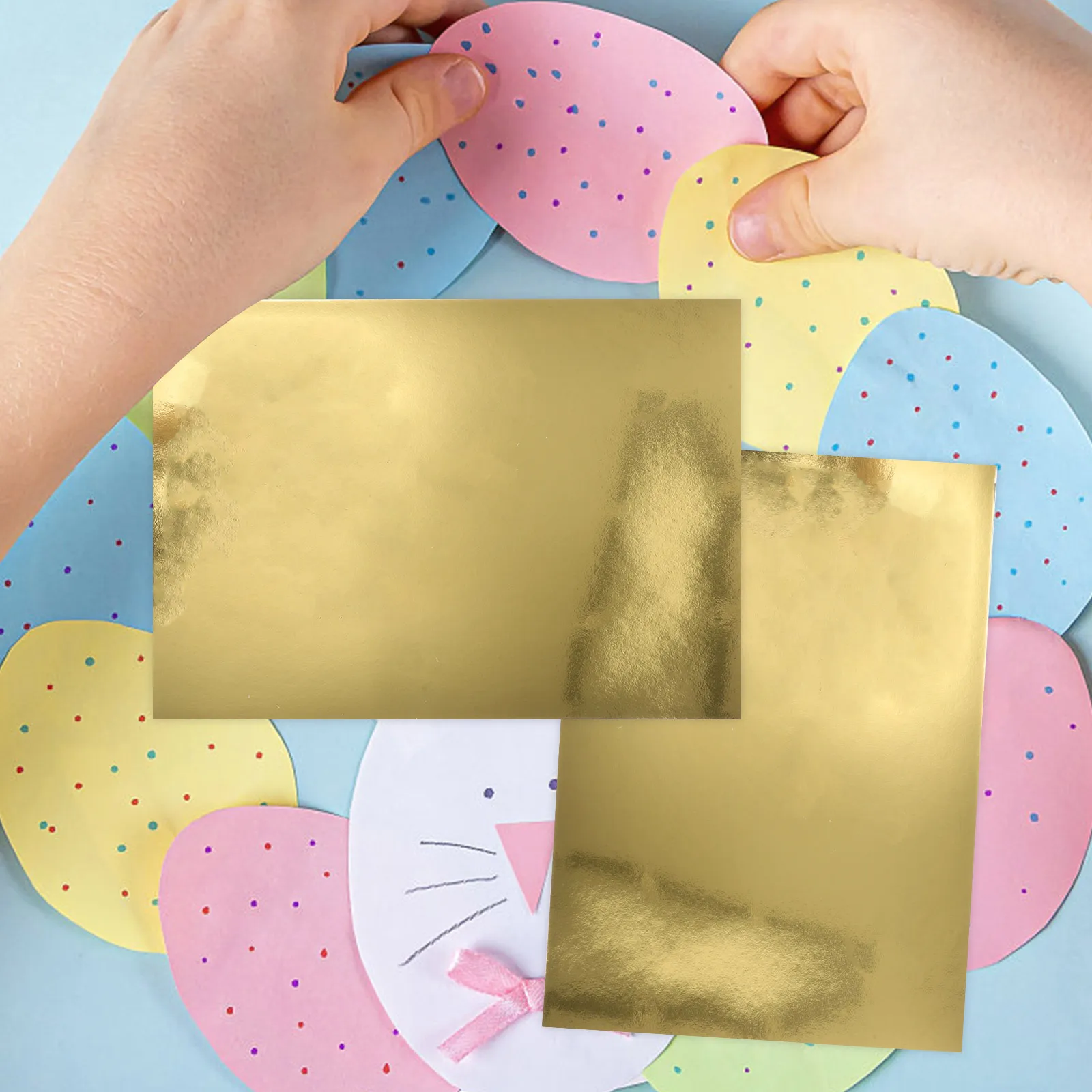 10 Sheets Mirror Metal Paper Cardmaking Metallic Embossed Craft For Card Making Diy Projects Crafting Birthday Party Decorations