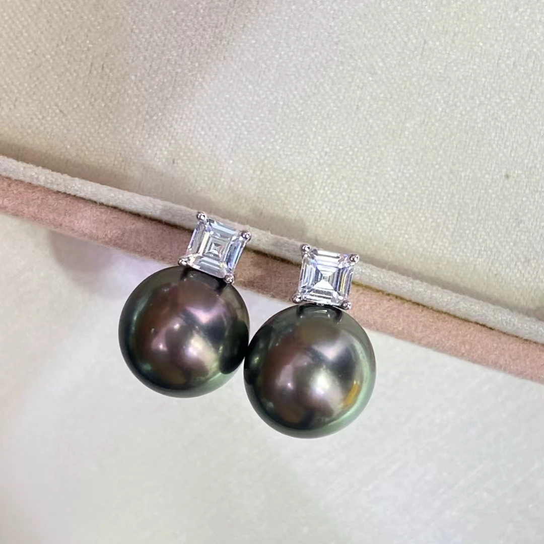 

Серьги из стерлингового серебра 925 пробы, фурнитура для крепления, базовые монтажные детали, аксессуар для жемчуга 8-10 мм, 10 пар/лот