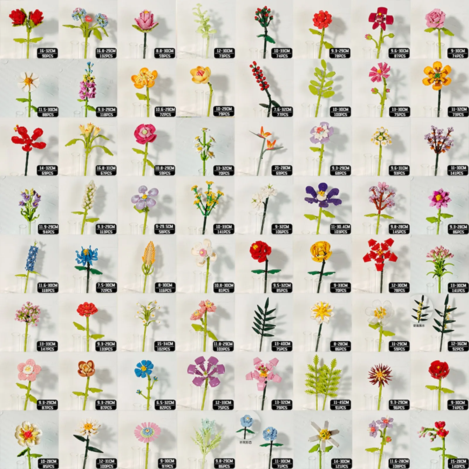 

Boutique eternal rose building blocks DIY flower set for home decoration unique handmade gifts.