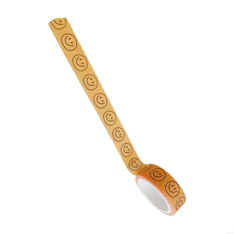 W89C شريط التقنيع الجمالي الابتسام الوجه تحت عنوان شريط سكرابوكينغ الشريط الزخرفي