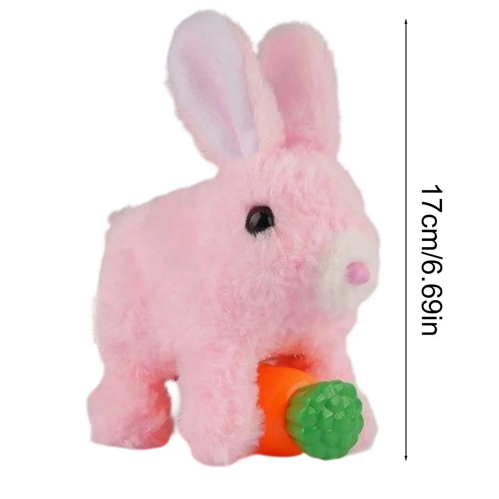 Giocattoli Interattivi a Forma di Coniglio Camminante, Animale Domestico Robotico Educativo con Bocca che si Muove, per Bambini e Bambine