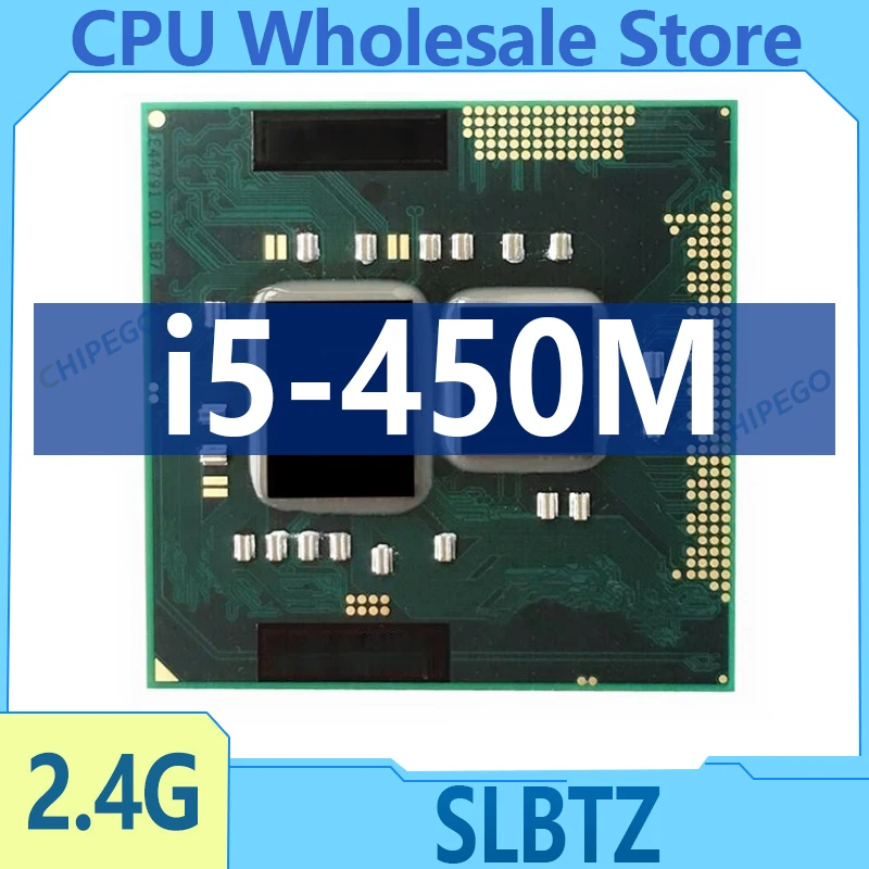 Core I5 450M i5-450M CPU laptop processor SLBTZ 2.40GHz dual-core processor 35W Socket G1 / rPGA988A