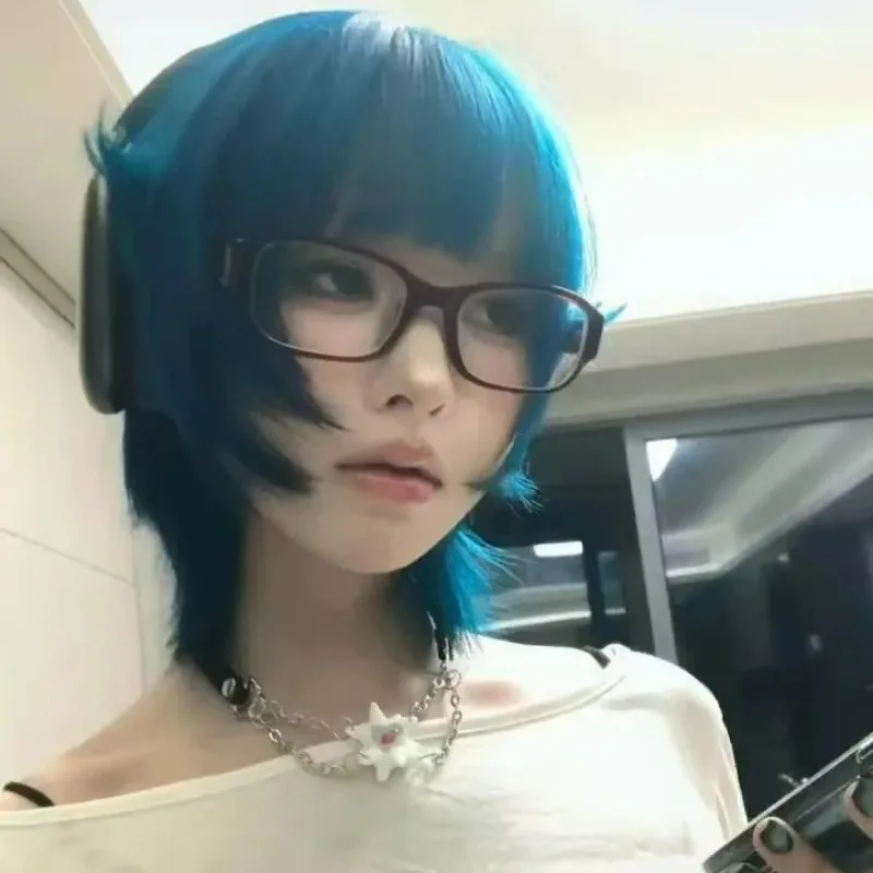 Harajuku نظارات ذات إطار ضيق حار بنات Y2K مكافحة الضوء الأزرق النظارات البصرية النساء الرجعية الأحمر Harajuku النظارات الحمراء النظارات #4