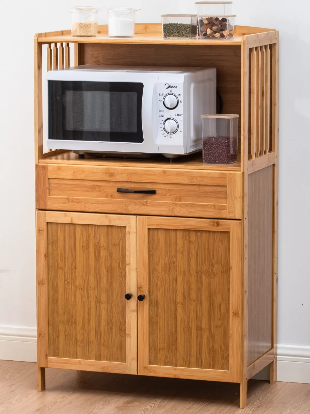 Multifunctional kitchen new Chinese simple living room tea cabinet