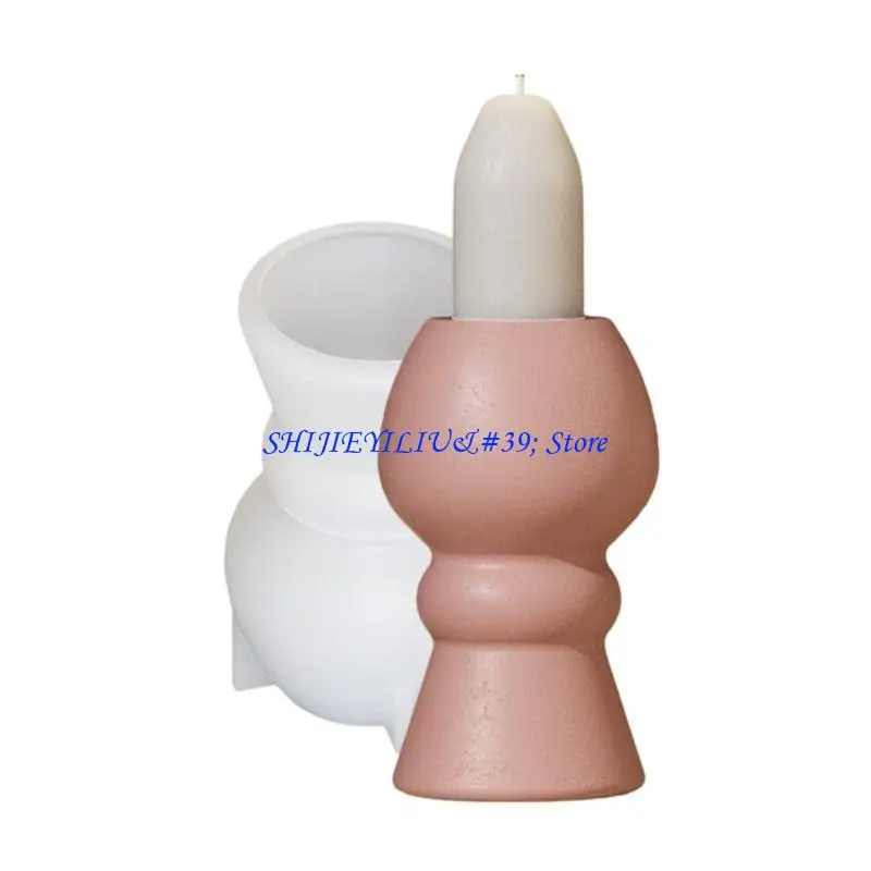 E21F Soft Silicone Mold Easy Releasing Moulds Round Creative Bases Molds Suitable for Projects and Home Use