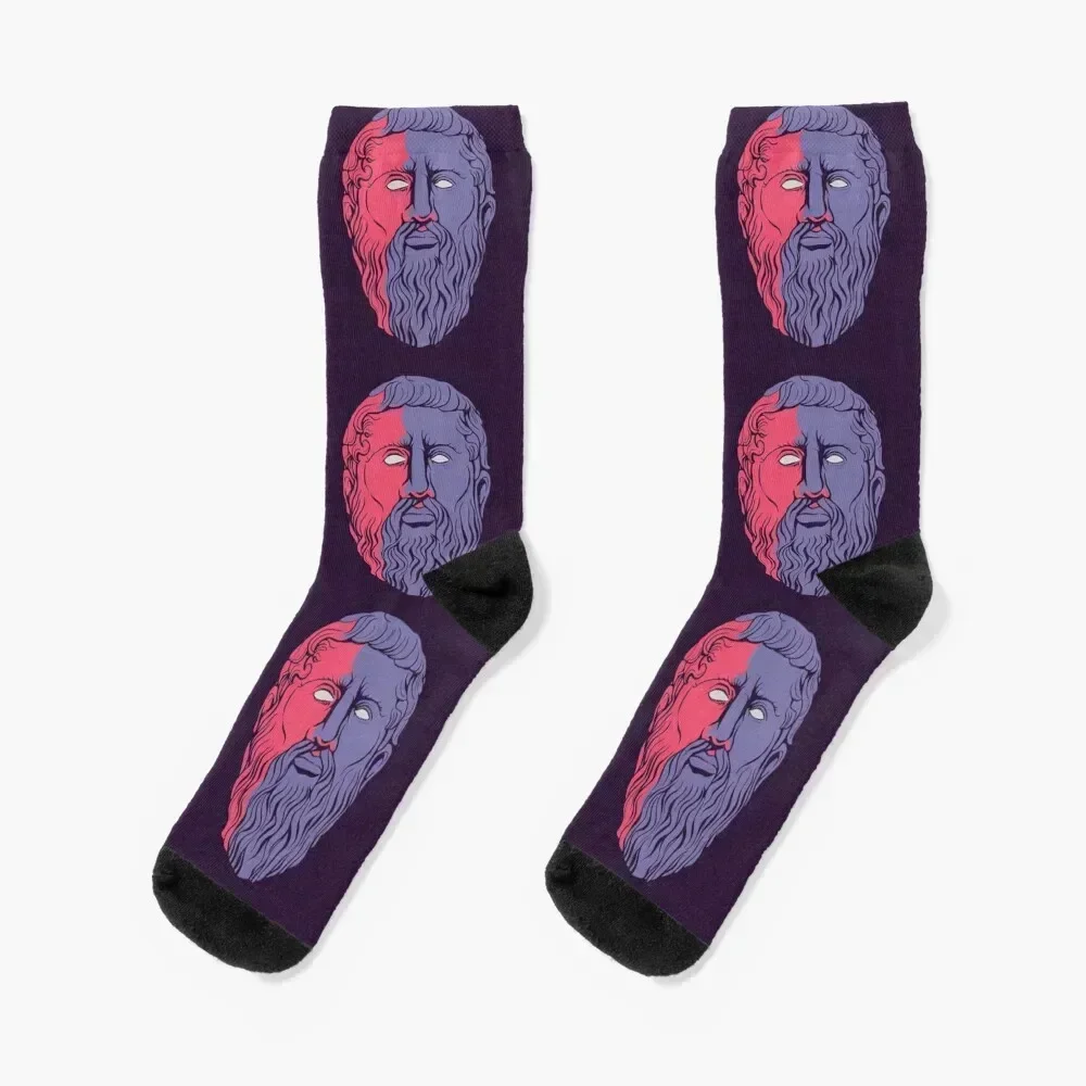 

Plato philosopher, philosophy Socks football new in's Rugby snow Luxury Woman Socks Men's