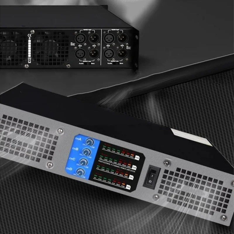 

Усилитель звука 250-600 Вт, 2-канальный усилитель, 4-8 Ом, SNR105dB, Hi-Fi усилители, XLR, аудиооборудование для DJ-сцени, домашнего кинотеатра, студии