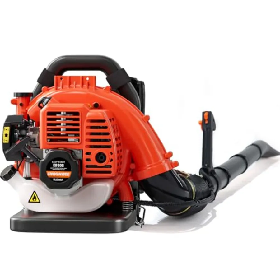 

Ранцевая воздуходувка для листьев, бензиновая, коммерческая, с 2-тактным двигателем 52 куб. см, скорость 200 миль/ч и производительность 550 CFM, сверхмощная воздуходувка для ухода за газоном, уборки мусора и сорняков.