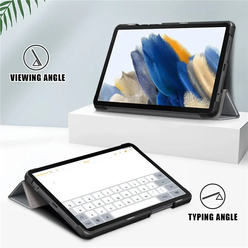 حافظة لهاتف سامسونج تاب A9 مقاس 8.7 بوصة حامل جلدي مغناطيسي ثلاثي الطي لهاتف جالاكسي تاب A9 8.7 بوصة 2023 حافظة كوكيه SM-X110 X115 #3