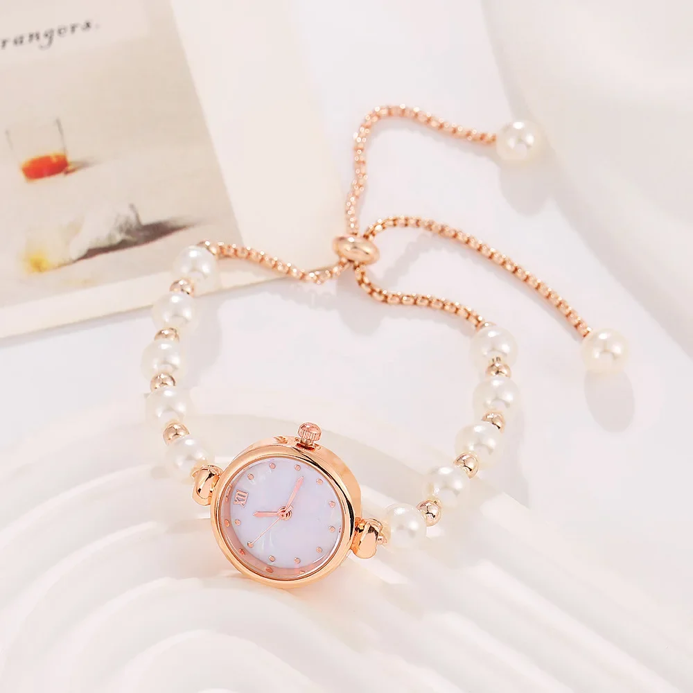 Romantic Style Quartz Watch Women Fashion Ball Strap Bracelet Elegant Dress Girls Wristwatches Female Clock Relojes Para Mujer