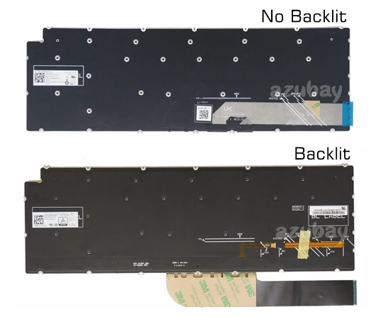 Us br hu la sv po hb teclado para dell 0ghtyc 0khy8w 0vf05c 021c0h 0rkv1d 01v4r0 02wwdh