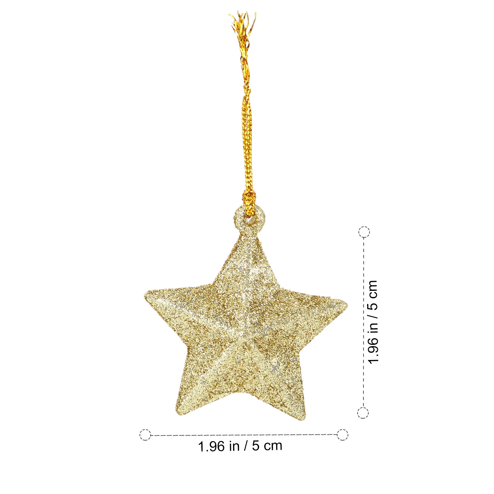 

30Pcs Mini Gold Glitter Star Pendant Small Star Hanging Decoration Xmas Tree Ornaments Party Decoration Christmas Tree Ornaments