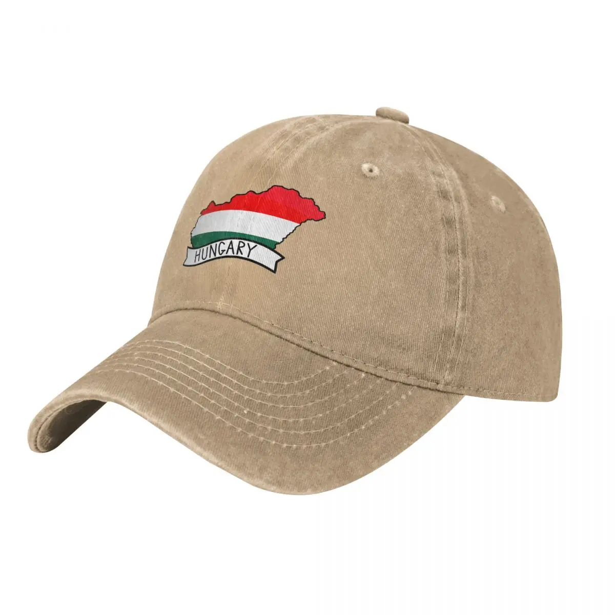 Europe Multicolor Hat Peaked Women's Cap Hungary Map Sticker Sticker Personalized Visor Protection Hats