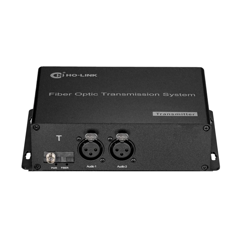 

2 Channel Broadcast XLR Balanced Audio Transmission Over Fiber Optical Signal up 12.5 Miles (20KM) on Single Mode Fiber